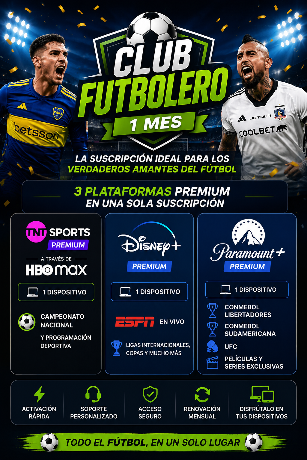 ⚽ Club Futbolero – 1 Mes - Imagen 2